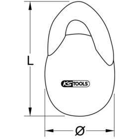 KSTOOLS® - Guss-Eisenkugel, Ø 80mm