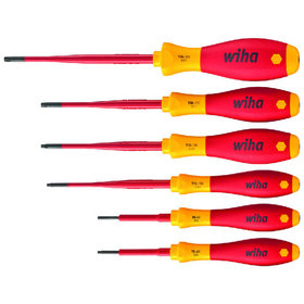 Wiha® - Schraubendreher-Set VDE isoliert 3251 TR K6 für TORX® TR 6-teilig T10H - T40H