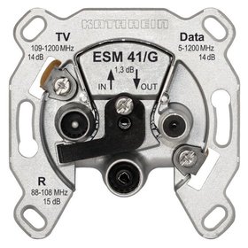 Kathrein - Durchgangsdose Sat/BK 3f 14dB/860 Modem 14dB/2150 5-65MHz