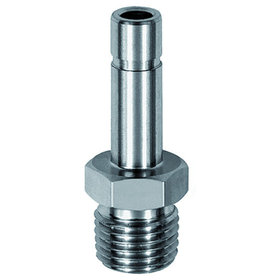 RIEGLER® - Gewinde-Stecknippel, R 1/8" A, Stecknippel 4mm, Edelstahl 1.4404