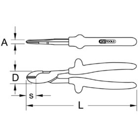 KSTOOLS® - 1000V Kraft-Seitenschneider, 180mm