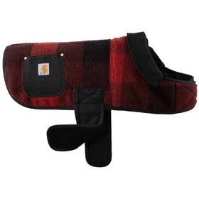 carhartt® - Chore Mantel für Hunde DOG PLAID CHORE COAT, dark red heather, Größe M