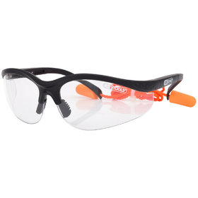 KSTOOLS® - Schutzbrille-transparent, mit Ohrstöpsel