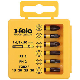 FELO - Profi Bitbox Impact 50mm, 6-teilig PZ, PH, TX