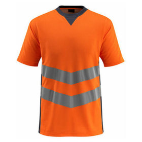 MASCOT® - Sandwell T-Shirt SAFE SUPREME, hi-vis Orange/Schwarzblau, Größe L