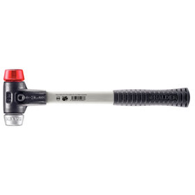 HALDER - SIMPLEX-Schonhammer, Plastik / Weichmetall, mit verstärktem Tempergussgehäuse und Fiberglasstiel | D=30 mm | 3769.030