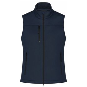 James & Nicholson - Damen Softshell Weste Recycled Polyester JN1169, navy-blau, Größe XL