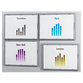 Paperflow - Infodisplay 4066X4.35 DIN A4 aluminium 4er-Pack