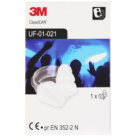 3M™ - Gehörschutzstöpsel E-A-R™ ClearE-A-R™ UF01021, farblos, SNR 20dB