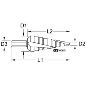 KSTOOLS® - HSS-TiN Stufenbohrer,Ø 6-32mm, 8 Stufen