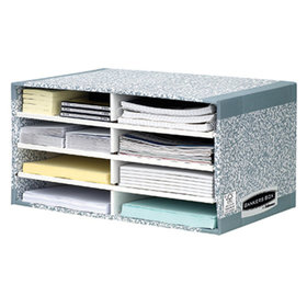 Bankers Box - Sortierstation System 08750EU 49x26x31cm grau/weiß