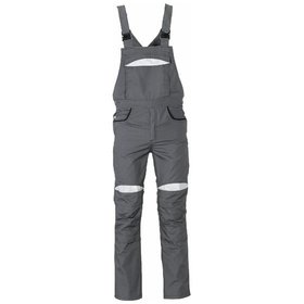 Planam - Latzhose DuraWork Größe 42 grau/schwarz