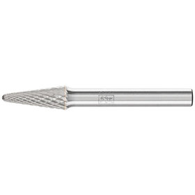 PFERD - Hartmetall Frässtift Rundbogen KEL Ø 08x20mm Schaft-Ø 6 mm Z4 universal mittel fein