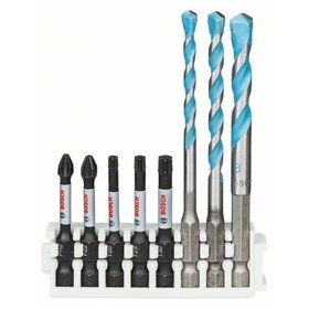 Bosch - Hex-9 MultiConstruction, 5/6/8 mm, Impact Power-Bit, 50 mm PH2, PZ2, T20/25/30 (2608577144)