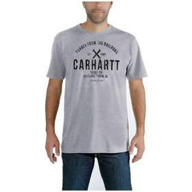 carhartt® - Herren T-Shirt EMEA OUTLAST GRAPHIC S/S, heather grey, Größe XS