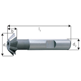 forum® - Winkelfräser DIN 1833D HSSE 45° 22,0mm