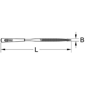 KSTOOLS® - Oval-Nadelfeile, 5mm