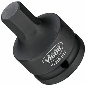 VIGOR® - Schlagschrauber Schraubendreher-Einsatz ∙ V7212-H17 ∙ Vierkant 20mm (3/4") ∙ Innen Sechskant Profil ∙ 17mm