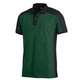 FHB - Polo-Shirt KONRAD grün/schwarz, Größe M