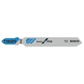 Bosch - Stichsägeblatt T 118 GFS Basic for Inox 3er-Pack (2608636498)