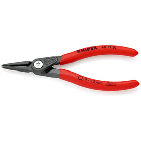 KNIPEX® - Präzisions-Sicherungsringzange für Innenringe in Bohrungen grau atramentiert, mit rutschhemmendem Kunststoff überzogen 140 mm 4811J0