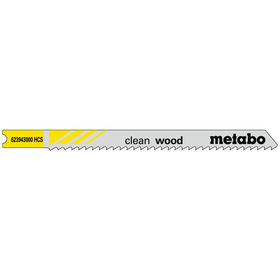 metabo® - 5 U-Stichsägeblätter "clean wood" 82/ 2,5 mm, HCS, Universalschaft (623943000)