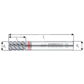 maykestag - Torusfräser WN XL VHM ALUNIT S 6x0,5mm HA Z6