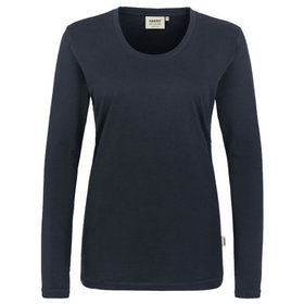 HAKRO - Damen Longsleeve Classic 178, tinte, Größe M