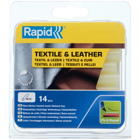 Rapid® - Klebesticks Textil & Leder Klebesticks ø12 x 94mm 14er Pack, 5001416