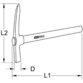 KSTOOLS® - Schlackehammer 140.1220