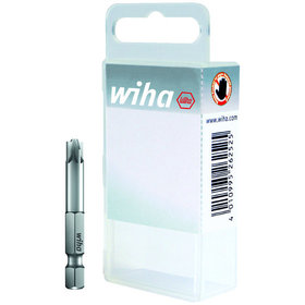 Wiha® - Bit Set Professional 70mm PlusMinus/Pozidriv 2-teilig 1/4" in Box (36082)
