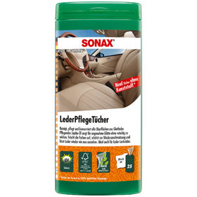 SONAX® - Leder-Pflegetücher Box 25 Stück