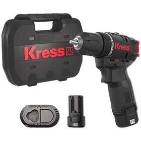 Kress - 12V Akkubohrschrauber 10mm, 40Nm, 2*2.0Ah, Ladegerät 1.5A, Koffer 11068602000