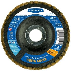 osborn - Fächerschleifscheibe mit Gewebeteller Evolution CERA MAXX 80 BOMB 115 x 22,23mm