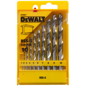 DeWALT - Metallbohrer-Set DT5921-QZ HSS-G 10-teilig 1-10mm