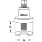 KSTOOLS® - Vibro-Impact Universal-Kugelgelenk-Abzieher-Glocke 35 x 60mm