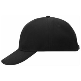 James & Nicholson - Gedrehte 6 Panel Cap MB609, schwarz, Einheitsgröße