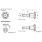 Ganter Norm® - 113.5-16-150 Edelstahl-Kugelsperrbolzen, mit Kunststoff-Knopf, Bolzen Werkstoff 1.4305
