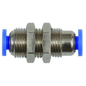 RIEGLER® - Schnellsteck-Schottverschraubung KS/MS Blaue Serie mini AG M8x0,75 Schlauch 3mm