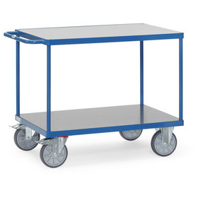 fetra® - Tischwagen 2400 mit Hart-PVC-Plattformen, Tragkraft 500kg