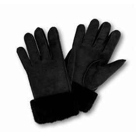 Heitmann - Damen Finger-Handschuhe "de luxe" Schwarz, Größe S