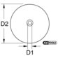 KSTOOLS® - Schutzschild für Druckluft-Ausblaspistole, ø100mm 515.1912