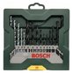 Bosch - Mini-X-Line Mixed-Set, 15-teilig, 5 Stein-, 5 Metall-, 5 Holzbohrer (2607019675)