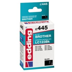 edding - EDD-445 ersetzt Brother LC123BK - schwarz - 14 ml