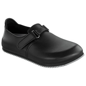 BIRKENSTOCK® - Clog Linz Superlauf, Naturleder, schwarz, schmal, Größe 37