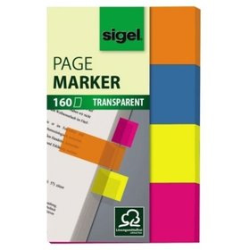 sigel® - Haftmarker HN614 50x80mm farbig sortiert 4er-Pack