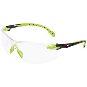 3M™ - Solus™ 1000 Schutzbrille, grün/schwarze Bügel, Scotchgard™ Anti-Fog-/Antikratz-Beschichtung (K&N), transparente Scheibe, S1201SGAF-EU, 20 pro Packung