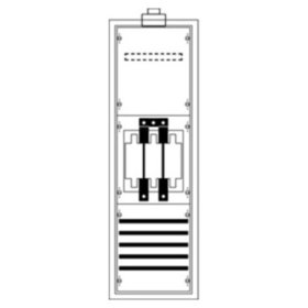 Striebel - Anschlussschrank 5p IP31 300x950x215mm neb Montage neben Schrank Sammelschien