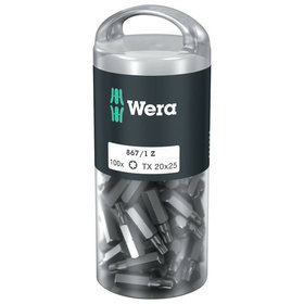 Wera® - Bit für TORX® 867/1 TORX DIY, TX 20 x 25mm, 100-er Pack