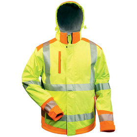 elysee® - Warnschutz-Softshelljacke RICKMER, warn-gelb/warn-orange, Größe XL